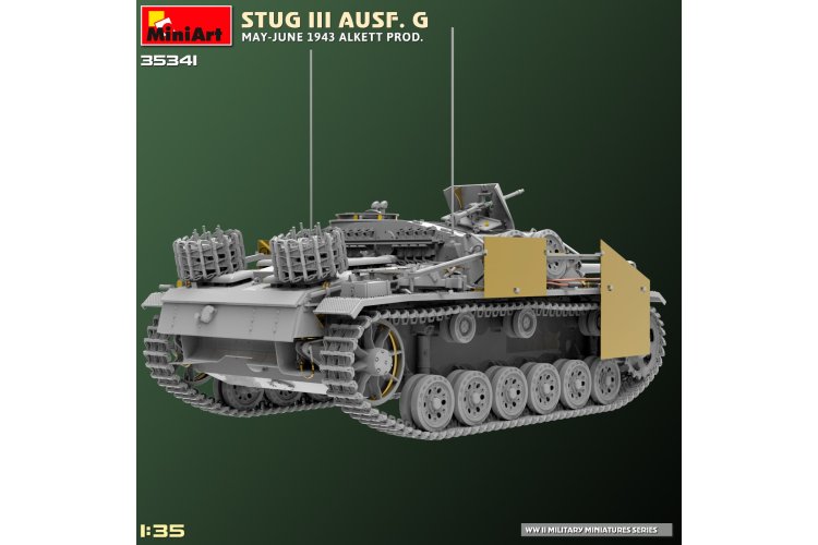 1:35 MiniArt 35341 Sturmgeschütz III - StuG III Ausf. G - Mei-juni 1943 Alkett-productie - Min35341 6 - MIN35341