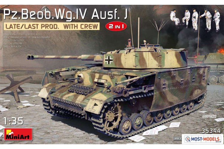 1:35 MiniArt 35344 PZ.BEOB.WG.IV. Ausf. J Late/Last Production - 2in1 - Min35344 2 - MIN35344