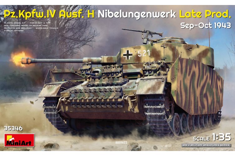 1:35 MiniArt 35346 Pz.Kpfw.IV Ausf. H Nibelungenwerk - Late Prod. Sep-Oct 1943 - Min35346 art 1 - MIN35346