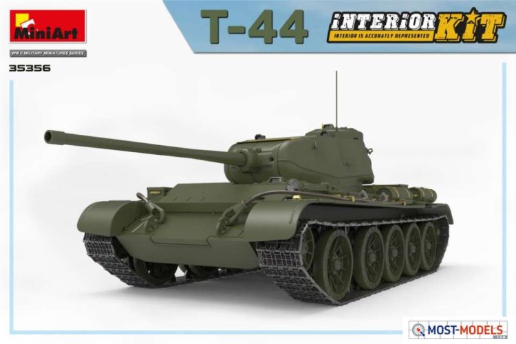 1:35 MiniArt 35356 T-44 Tank with Interior Kit  - Min35356 renders 1 1 - MIN35356