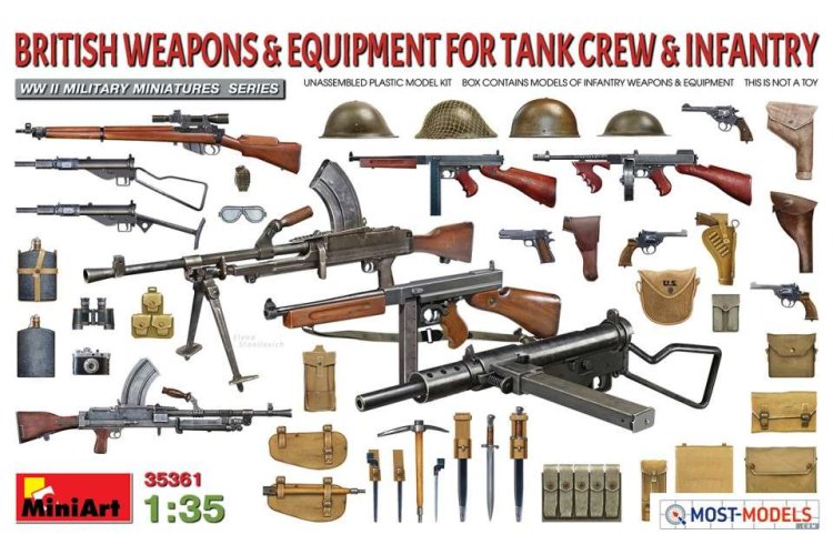 1:35 MiniArt 35361 British Weapons & Equipment for Tank Crew & Infantry - Min35361 art 1 - MIN35361