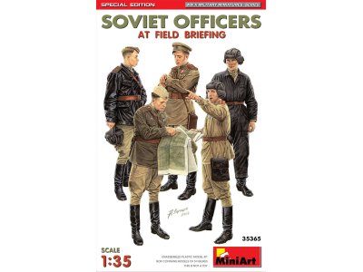 1:35 MiniArt 35365 Soviet Officers at Field Briefing - Special Edition - Min35365 art - MIN35365