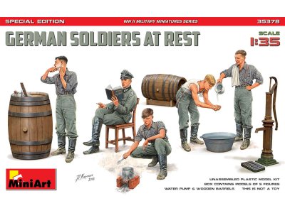 1:35 MiniArt 35378 German Soldiers at Rest - Special Edition - Min35378 art - MIN35378