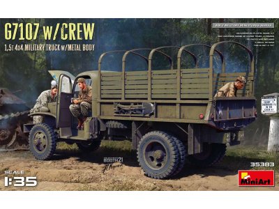 1:35 MiniArt 35383 G7107 w/Crew 1,5 4X4 Cargo Truck w/Metal body - Min35383 art1 - MIN35383