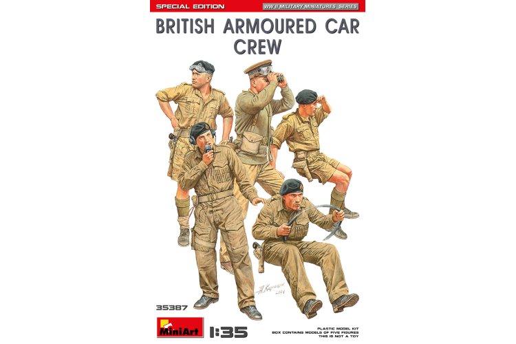 1:35 MiniArt 35387 British Armoured Car Crew - Special Edition - 5 Figuren - Min35387 art 1 - MIN35387