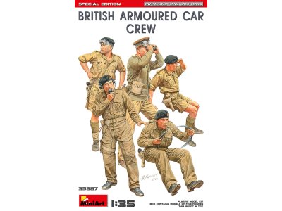 1:35 MiniArt 35387 British Armoured Car Crew - Special Edition - 5 Figuren - Min35387 art - MIN35387