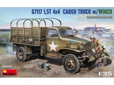 1:35 MiniArt 35389 1,5T 4X4 G7117 Cargo Truck with Winch - Min35389 art - MIN35389