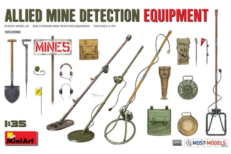 1:35 MiniArt 35390 Allied Mine Detection Equipment - Min35390 art 1 - MIN35390