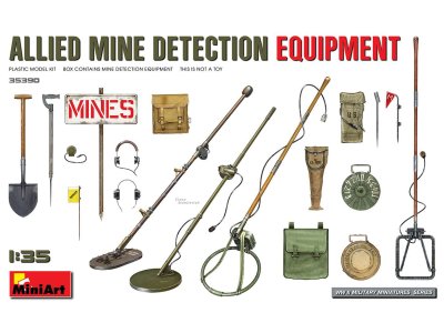 1:35 MiniArt 35390 Allied Mine Detection Equipment - Min35390 art - MIN35390