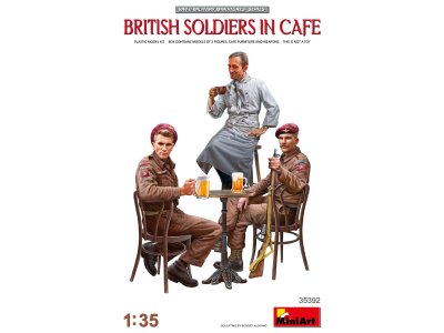 1:35 MiniArt 35392 British Soldiers in Cafe - Min35392 art - MIN35392