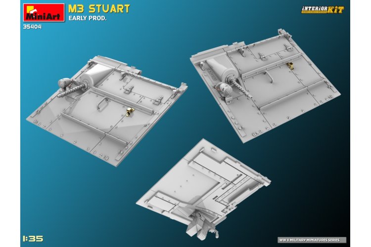 1:35 MiniArt 35404 M3 Stuart early production WWII - Interior kit - Min35404 14 - MIN35404