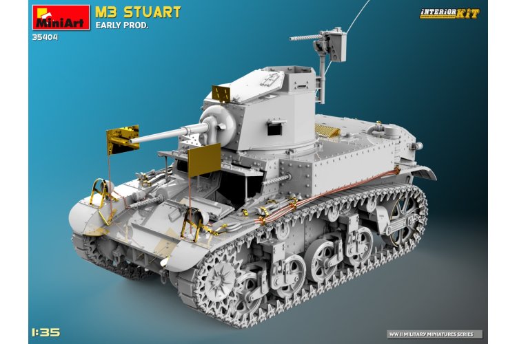 1:35 MiniArt 35404 M3 Stuart early production WWII - Interior kit - Min35404 2 - MIN35404