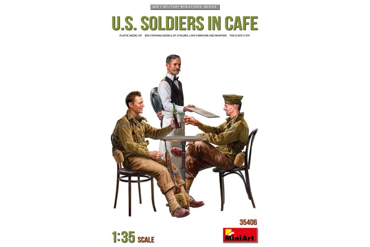 1:35 MiniArt 35406 U.S. Soldiers in Cafe - Min35406 1 - MIN35406