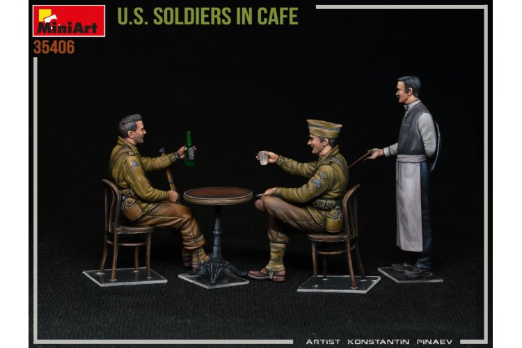 1:35 MiniArt 35406 U.S. Soldiers in Cafe - Min35406 3 - MIN35406