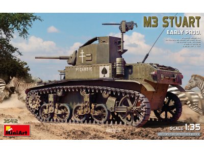 1:35 MiniArt 35412 M3 Stuart Early Production - Tank - Min35412 1 - MIN35412