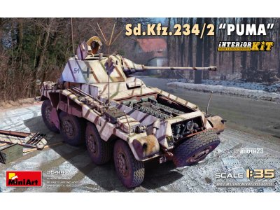 1:35 MiniArt 35414 Sd.Kfz.234/2 PUMA Armored Car - Interior kit - Min35414 1 - MIN35414