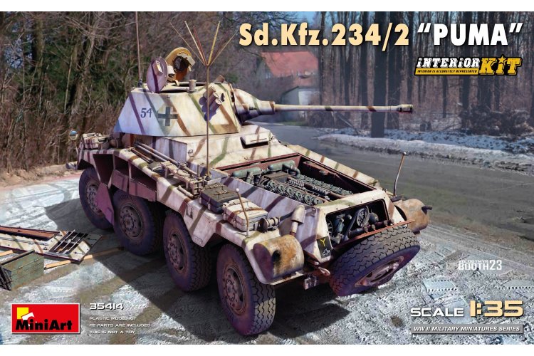 1:35 MiniArt 35414 Sd.Kfz.234/2 PUMA Armored Car - Interior kit - Min35414 1 - MIN35414