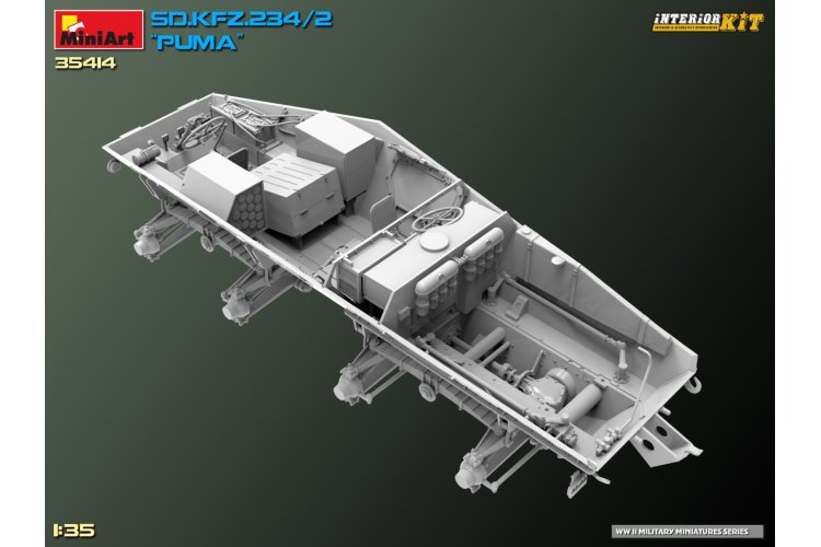 1:35 MiniArt 35414 Sd.Kfz.234/2 PUMA Armored Car - Interior kit - Min35414 12 - MIN35414