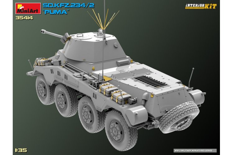 1:35 MiniArt 35414 Sd.Kfz.234/2 PUMA Armored Car - Interior kit - Min35414 21 - MIN35414