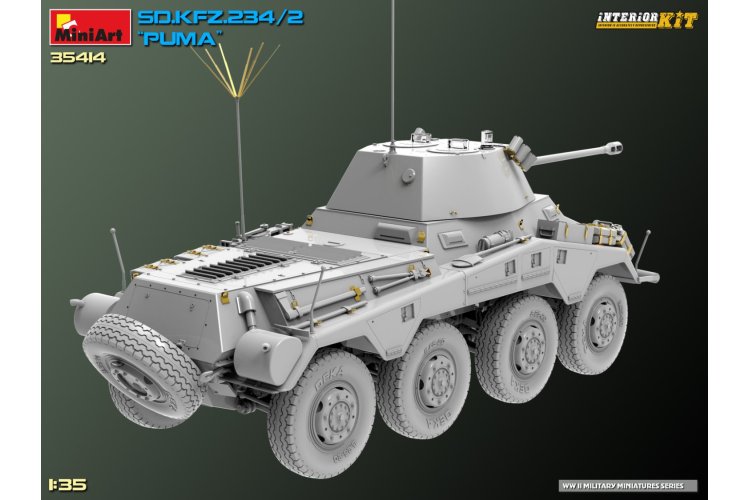 1:35 MiniArt 35414 Sd.Kfz.234/2 PUMA Armored Car - Interior kit - Min35414 22 - MIN35414