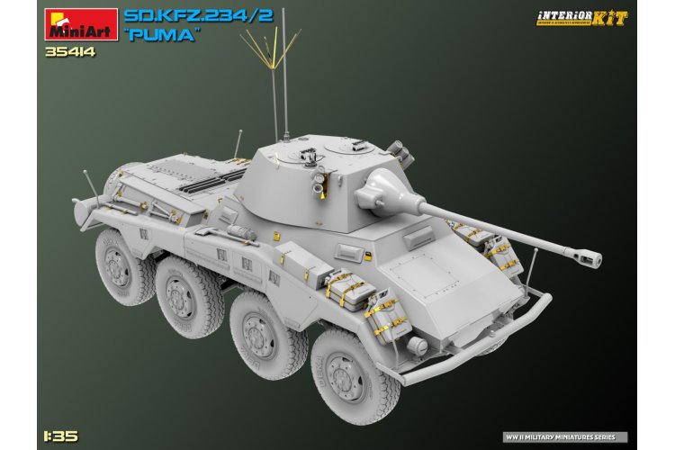 1:35 MiniArt 35414 Sd.Kfz.234/2 PUMA Armored Car - Interior kit - Min35414 23 - MIN35414