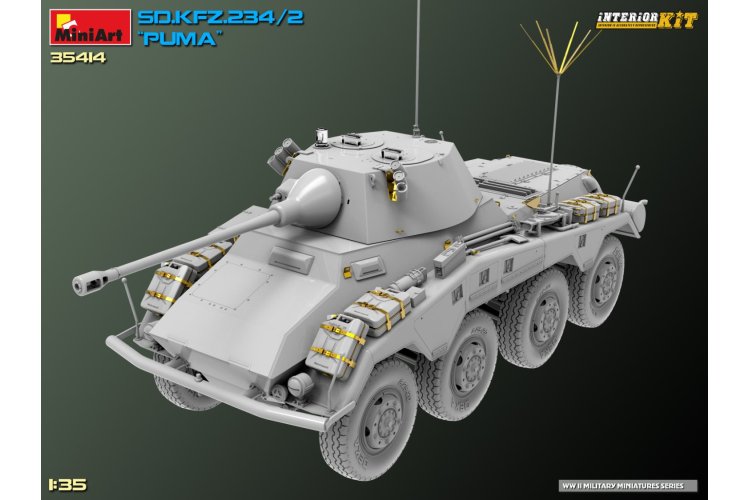 1:35 MiniArt 35414 Sd.Kfz.234/2 PUMA Armored Car - Interior kit - Min35414 24 - MIN35414