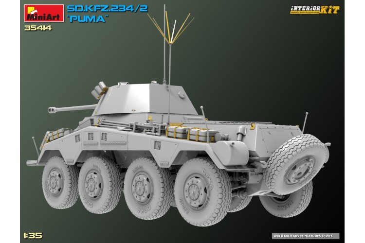 1:35 MiniArt 35414 Sd.Kfz.234/2 PUMA Armored Car - Interior kit - Min35414 25 - MIN35414