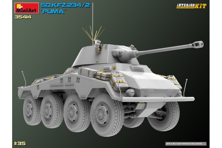 1:35 MiniArt 35414 Sd.Kfz.234/2 PUMA Armored Car - Interior kit - Min35414 26 - MIN35414