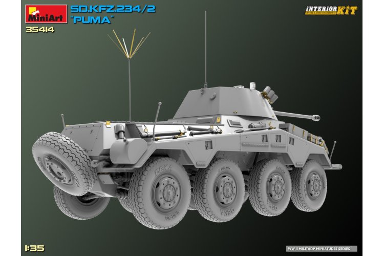 1:35 MiniArt 35414 Sd.Kfz.234/2 PUMA Armored Car - Interior kit - Min35414 27 - MIN35414