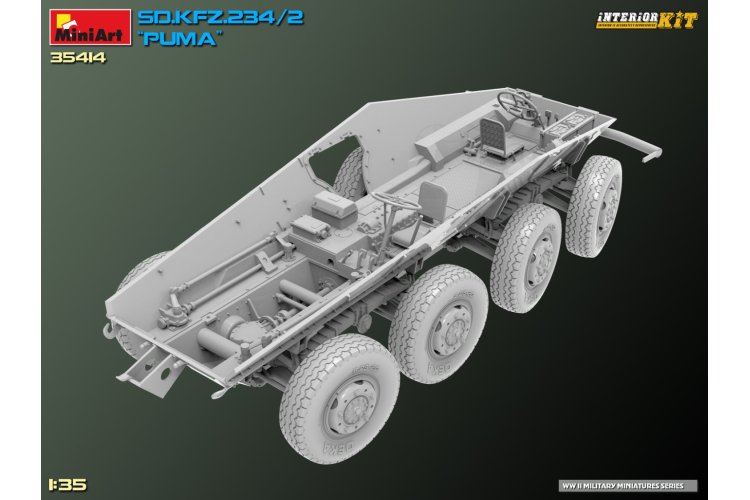 1:35 MiniArt 35414 Sd.Kfz.234/2 PUMA Armored Car - Interior kit - Min35414 30 - MIN35414