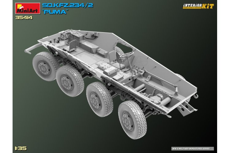 1:35 MiniArt 35414 Sd.Kfz.234/2 PUMA Armored Car - Interior kit - Min35414 31 - MIN35414