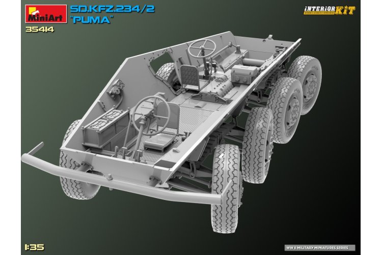 1:35 MiniArt 35414 Sd.Kfz.234/2 PUMA Armored Car - Interior kit - Min35414 32 - MIN35414