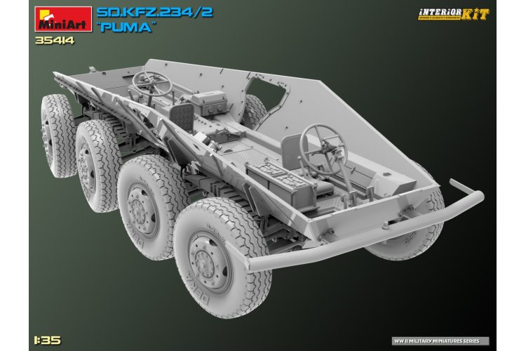 1:35 MiniArt 35414 Sd.Kfz.234/2 PUMA Armored Car - Interior kit - Min35414 33 - MIN35414