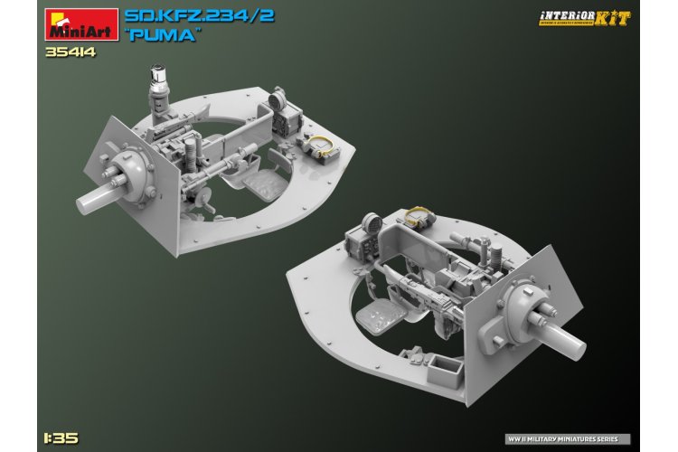 1:35 MiniArt 35414 Sd.Kfz.234/2 PUMA Armored Car - Interior kit - Min35414 5 - MIN35414