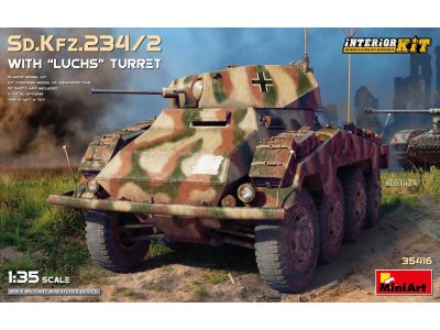 1:35 MiniArt 35416 Sd.Kfz.234/2 with 'Luchs' Turret and Full Interior - Min35416 1 - MIN35416