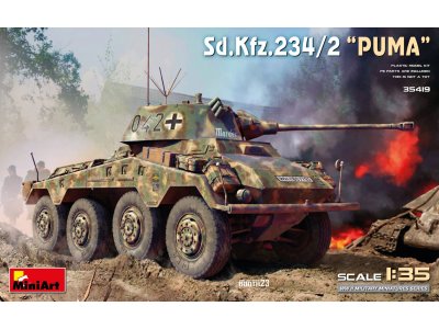 1:35 MiniArt 35419 Sd.Kfz.234/2 PUMA Armored Car - Min35419 1 - MIN35419