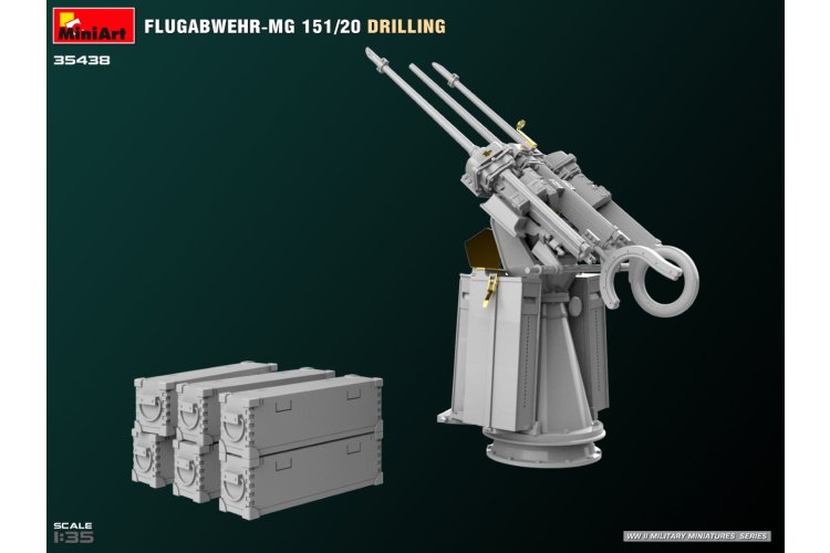 1:35 MiniArt 35438 Flugabwehr-MG 151/20 Drilling - Kanon - Min35438 6 - MIN35438