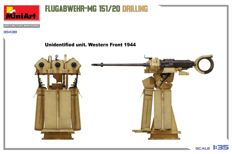 1:35 MiniArt 35438 Flugabwehr-MG 151/20 Drilling - Kanon - Min35438 7 - MIN35438