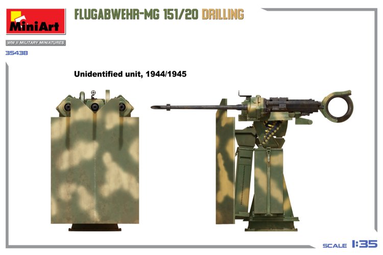 1:35 MiniArt 35438 Flugabwehr-MG 151/20 Drilling - Kanon - Min35438 8 - MIN35438