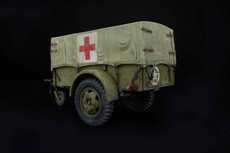 1:35 MiniArt 35443 G-518 US 1 ton Cargo Trailer Ben Hur w/Canvas - Min35443 9 - MIN35443