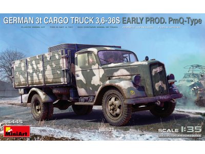 1:35 MiniArt 35445 German Opel Blitz 3t Cargo Truck 3.6-36S - Early Prod. PmQ-Type - Min35445 1 - MIN35445