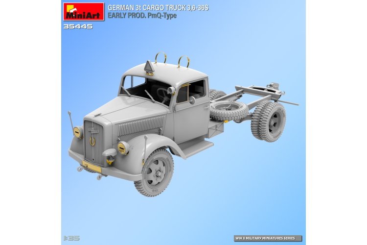 1:35 MiniArt 35445 German Opel Blitz 3t Cargo Truck 3.6-36S - Early Prod. PmQ-Type - Min35445 12 - MIN35445