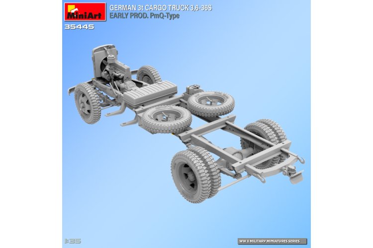1:35 MiniArt 35445 German Opel Blitz 3t Cargo Truck 3.6-36S - Early Prod. PmQ-Type - Min35445 15 - MIN35445
