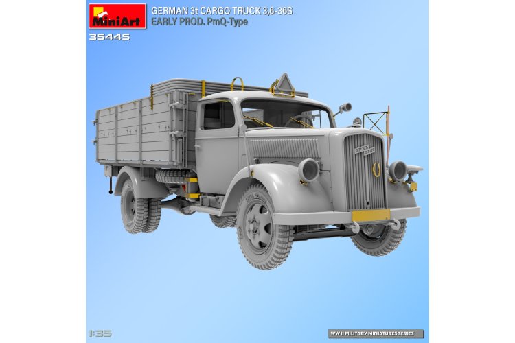 1:35 MiniArt 35445 German Opel Blitz 3t Cargo Truck 3.6-36S - Early Prod. PmQ-Type - Min35445 2 - MIN35445
