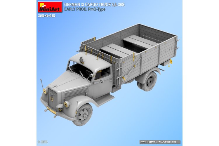 1:35 MiniArt 35445 German Opel Blitz 3t Cargo Truck 3.6-36S - Early Prod. PmQ-Type - Min35445 8 - MIN35445