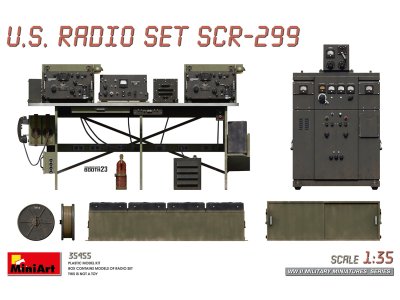 1:35 MiniArt 35455 Amerikaanse WWII Radio Set SCR-299 - Min35455 1 - MIN35455