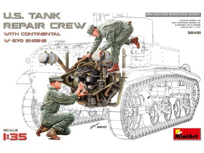 1:35 MiniArt 35461 U.S. Tank Repair Crew w/Continental W-670 Engine - Min35461 1 1 - MIN35461