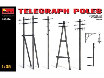 1:35 MiniArt 35541A Telegraph Poles - Min35541afront - MIN35541A