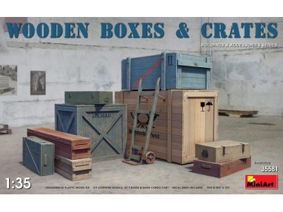 1:35 MiniArt 35581 Wooden boxes & Crates - Min35581front - MIN35581