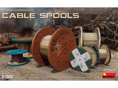 1:35 MiniArt 35583 Cable Spools - Min35583 - MIN35583